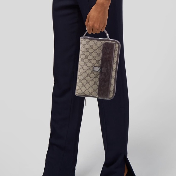 Gucci Vintage GG Supreme toiletry pouch - Picture 4 of 5